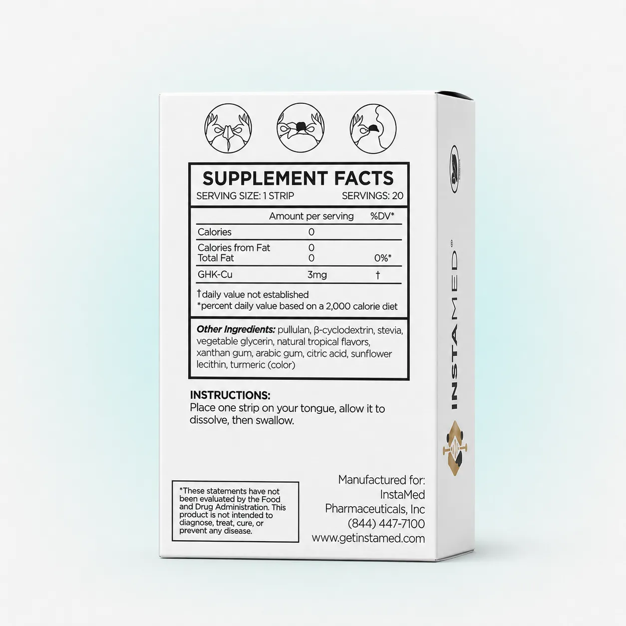 Supplement facts panel for Beauty