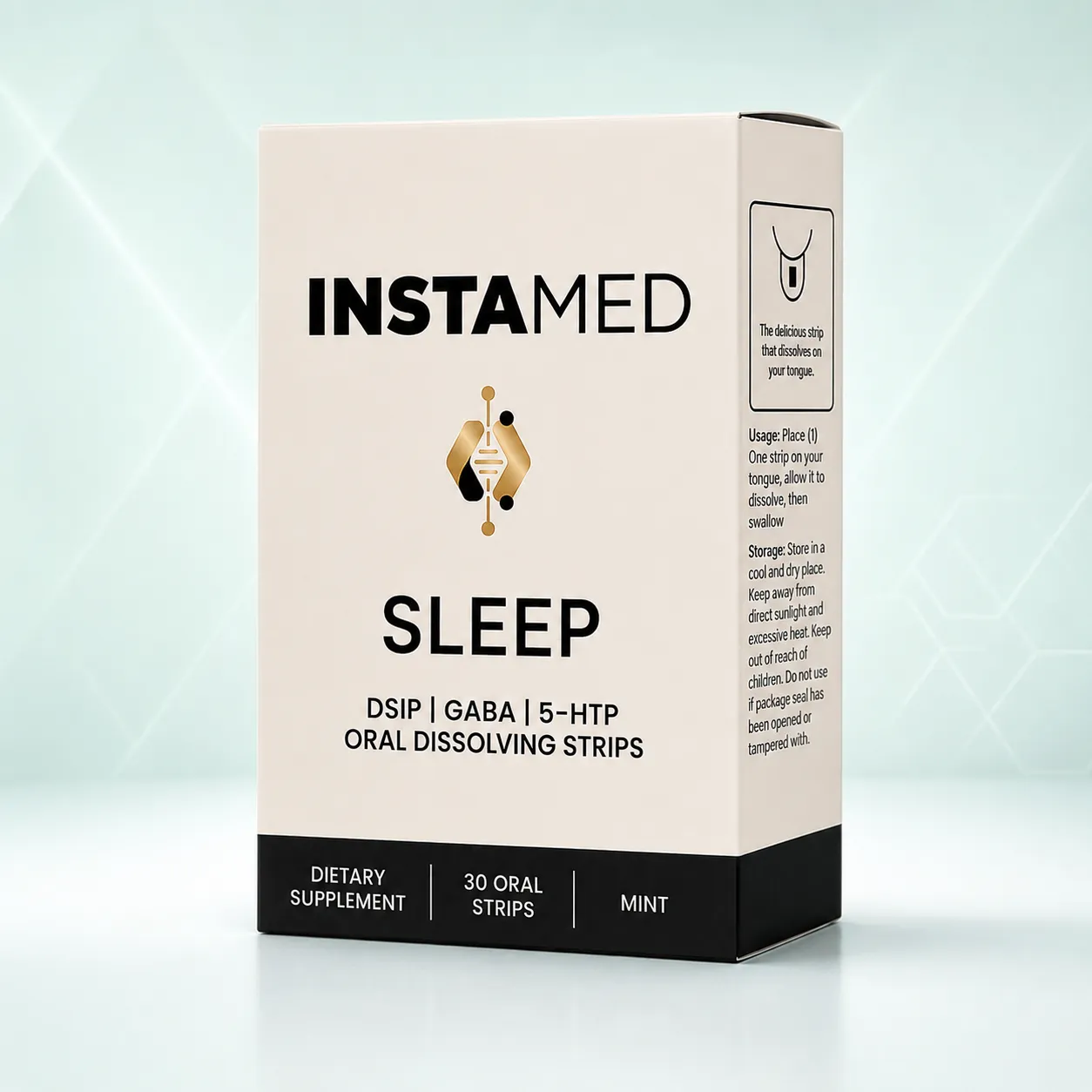 Sleep DSIP + GABA + 5-HTP oral dissolving strips, box of 30