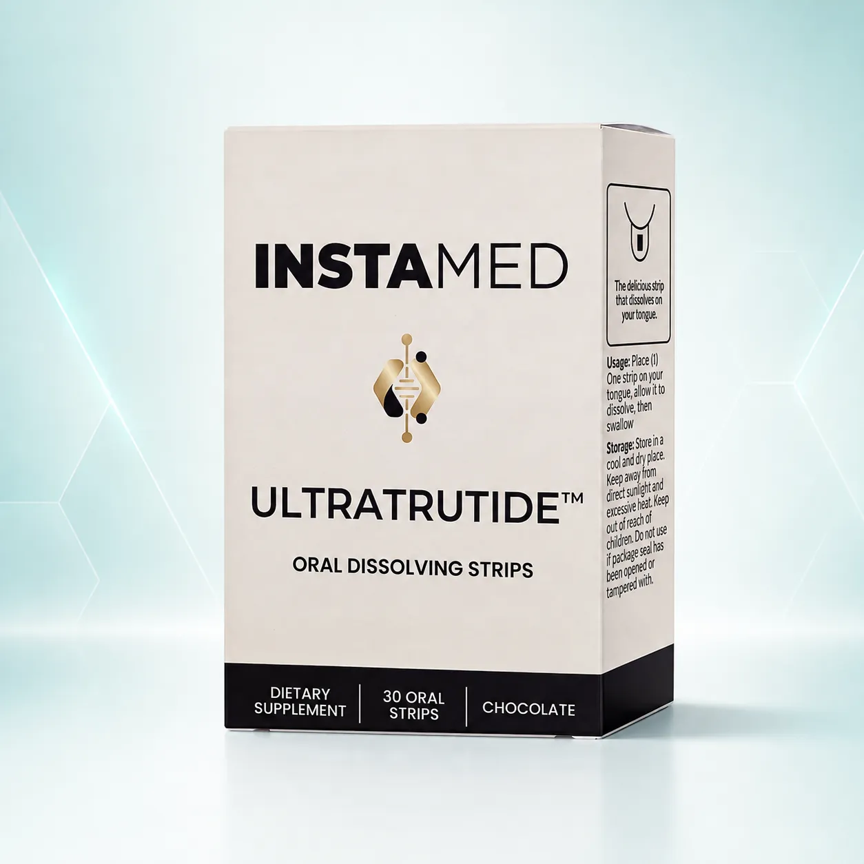 Ultratrutide Metabolic signaling peptide oral dissolving strips, box of 30