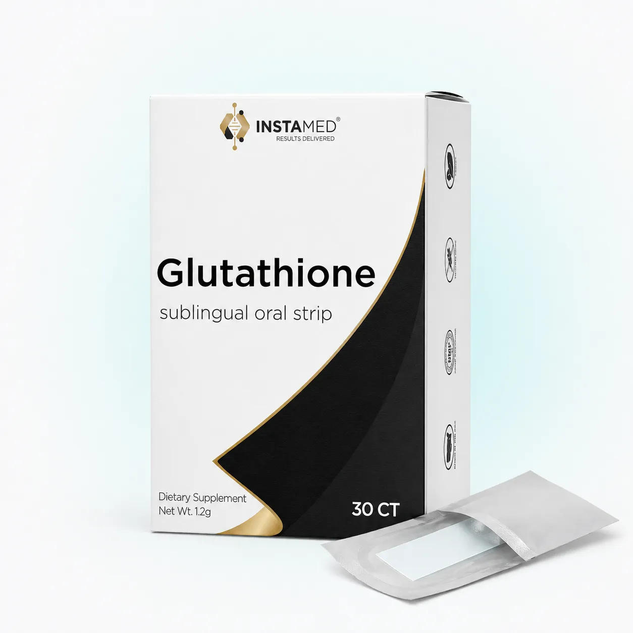 Vitality Glutathione oral dissolving strips, box of 30